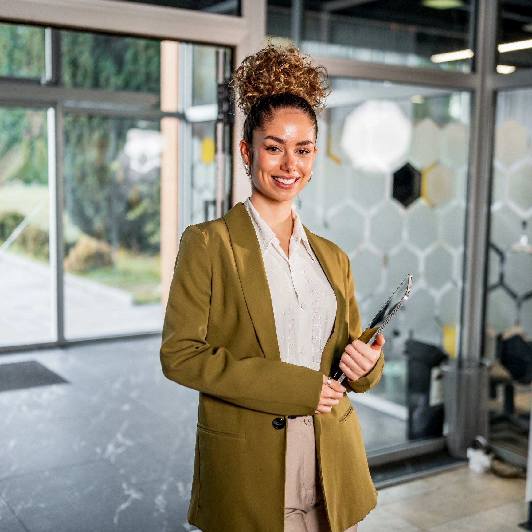Smiling professional portrait